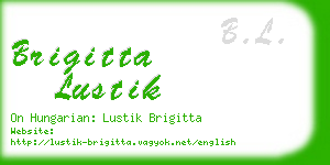 brigitta lustik business card